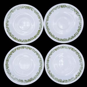 Vintage Corelle Spring Blossom 6-1/4" Saucer Plates Set of Four (No Cups) Crazy